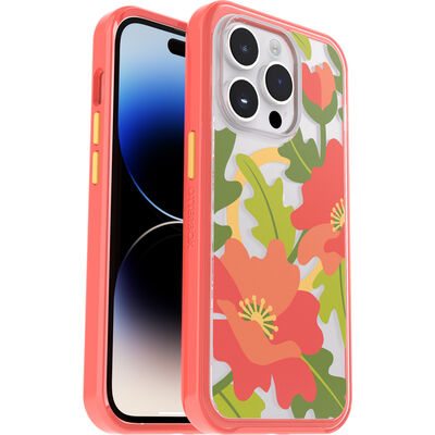 iPhone 14 Pro Case | Symmetry Series Clear for MagSafe - Fluttering Flora