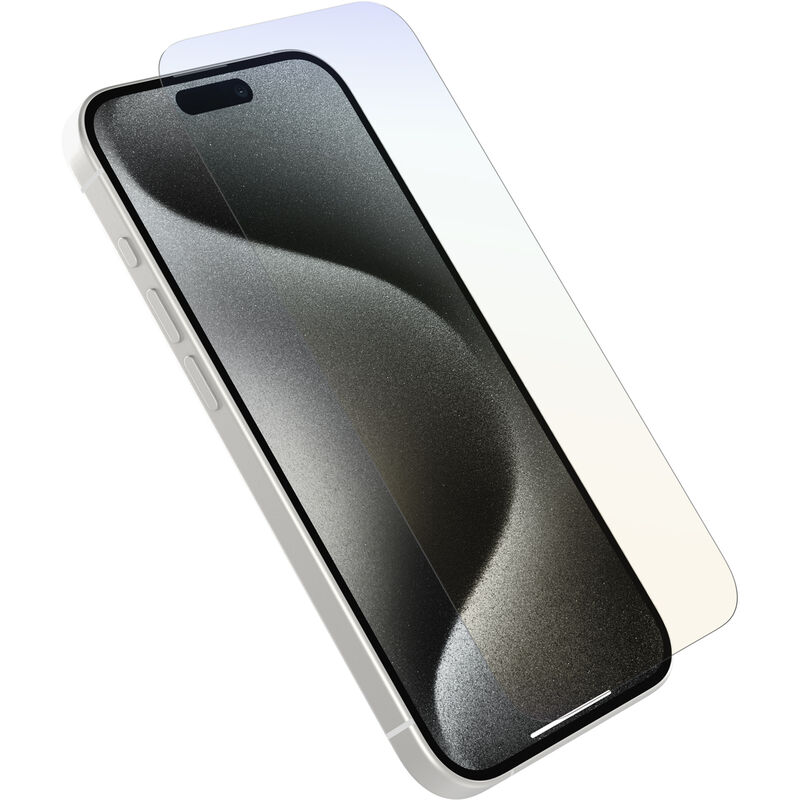 product image 1 - iPhone 15 Pro スクリーンプロテクター Premium Pro Glass Blue Light Antimicrobial
