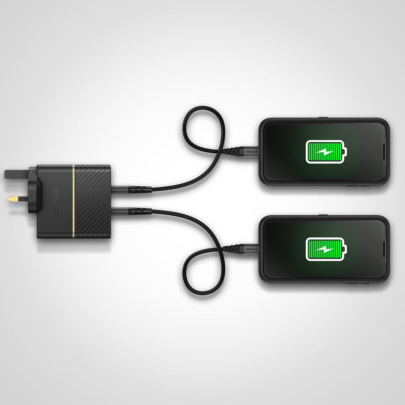 product image 4 - USB-C 急速充電デュアルポート ウォールチャージャー -50W