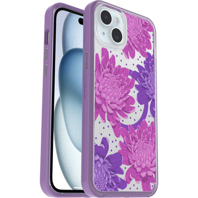 iPhone 15 Plus and iPhone 14 Plus Case | Symmetry Series Clear for MagSafe - Fluttering Flora
