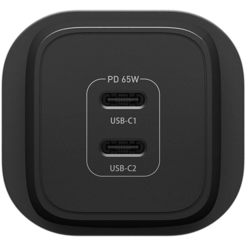 product image 3 - 雙輸出USB-C 插牆式電源轉換器 (Type G) - 65W 快速充電