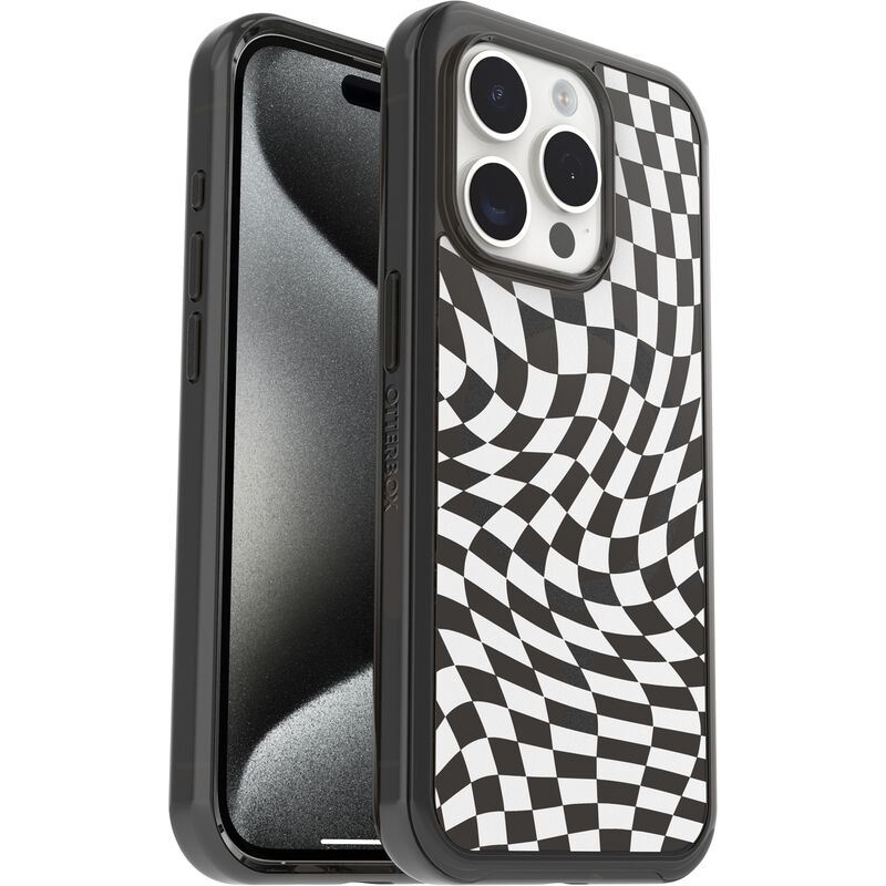 product image 1 - iPhone 15 Pro 保護殼 Symmetry MagSafe 炫彩幾何透明系列（黑白）