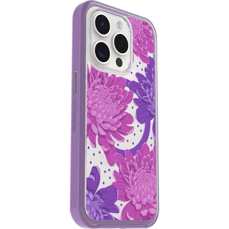 product image 3 - iPhone 15 Pro Case Symmetry Series Clear for MagSafe Fluttering Flora