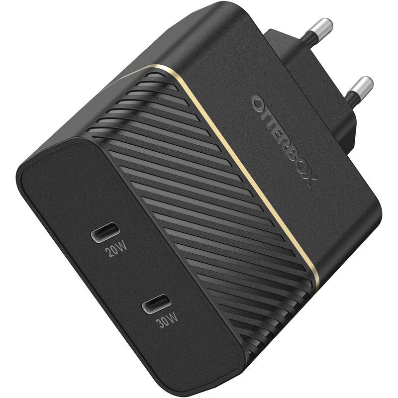 product image 1 - USB-C 50W Dual Port Wall Charger Fast Charge