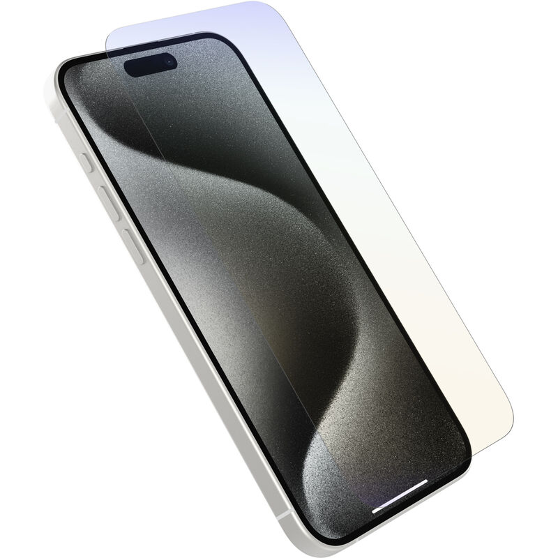 product image 1 - iPhone 15 Pro Max スクリーンプロテクター Premium Pro Glass Blue Light Antimicrobial