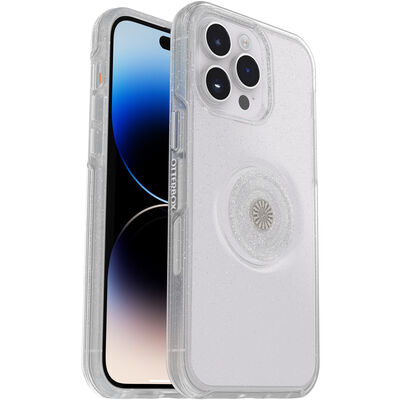 iPhone 14 Pro Max Otter + Pop Symmetry Series Clear Antimicrobial Case