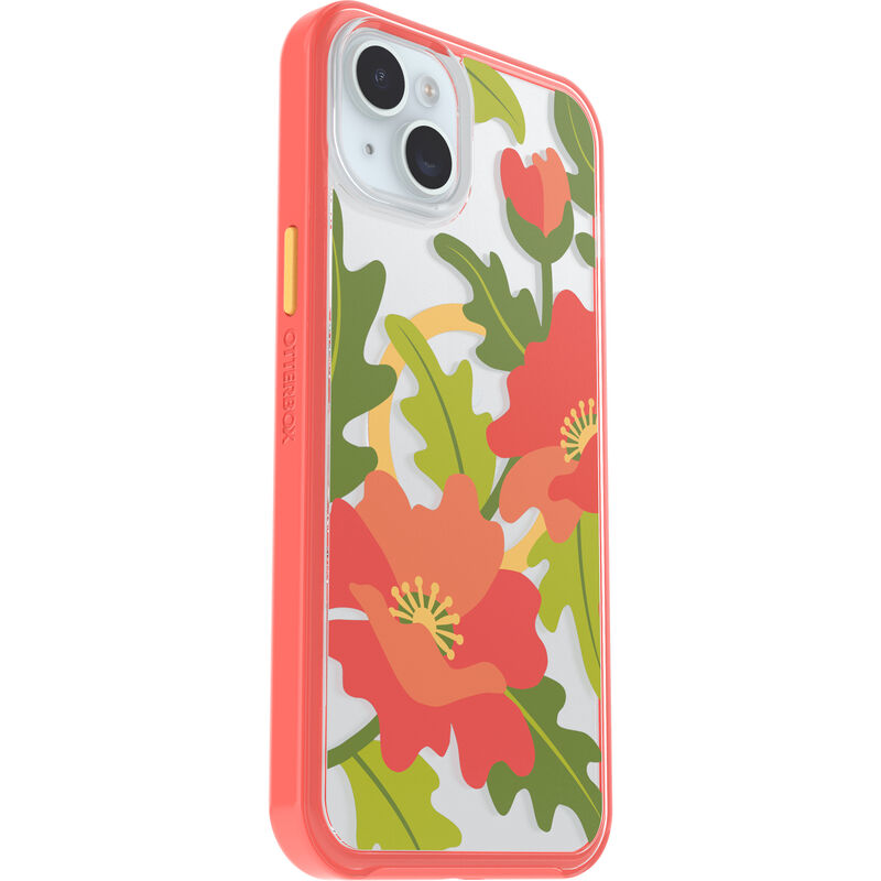 product image 3 - iPhone 15 Plus and iPhone 14 Plus Case Symmetry Series Clear for MagSafe Fluttering Flora
