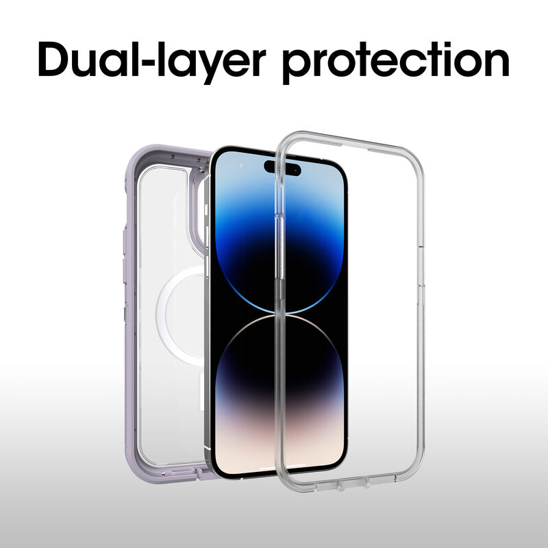 product image 3 - iPhone 14 Pro Max Case with MagSafe Defender Series XT Clear