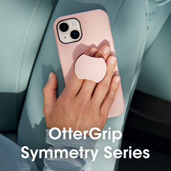 award-winning case with a built-in fingergrip